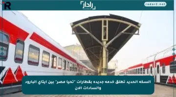 السكة الحديد تطلق خدمة جديدة بقطارات “تحيا مصر” بين إيتاي البارود والسادات الآن
